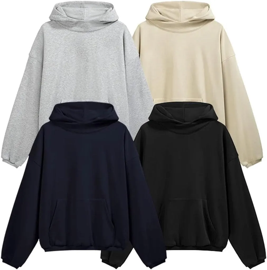 Women's Cropped Fleece Hoodies Unisex Winter Thick Warm High Neck Hooded Sweatshirt Fashion Y2k Clothes