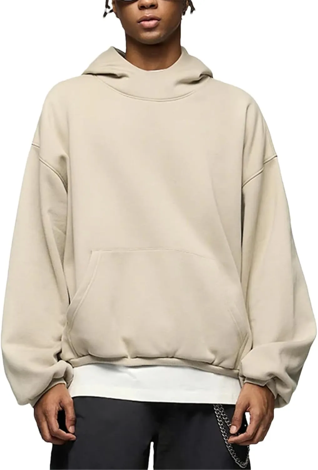 Women's Cropped Fleece Hoodies Unisex Winter Thick Warm High Neck Hooded Sweatshirt Fashion Y2k Clothes