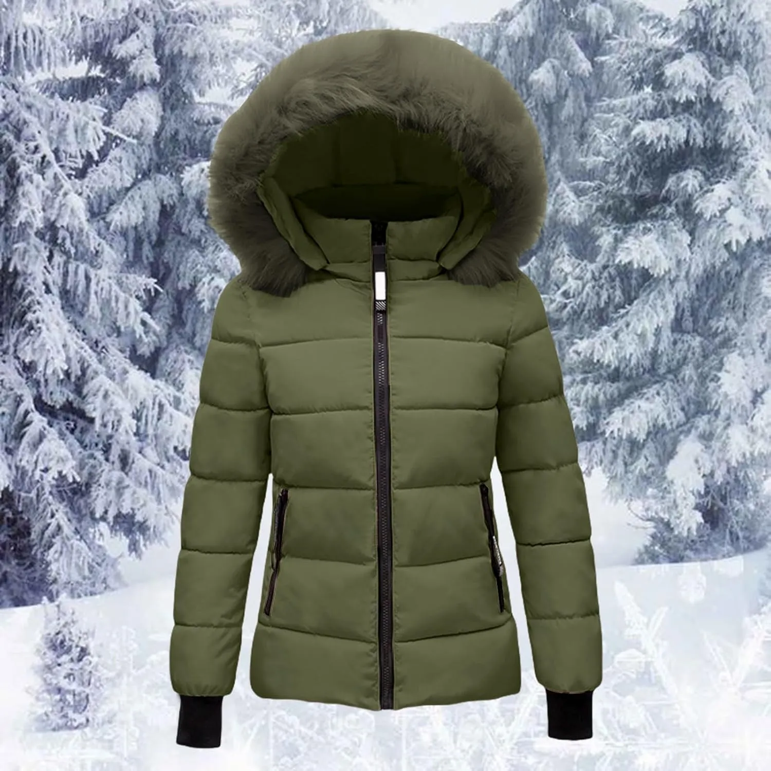 Women's Fall Fashion Winter Trench Coats Quilted Outerwear Winter Jacket Parka Winter Classic Outwear Coats