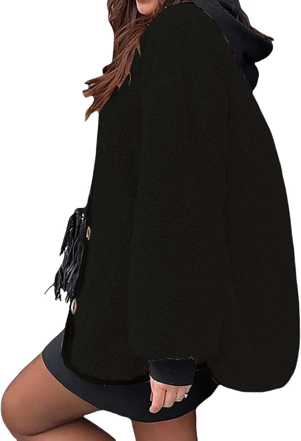 Womens Hooded Thickened Long Down Jacket Jacket Pocket Cotton Loose Jacket Heavyweight Long Length Puffer Parka