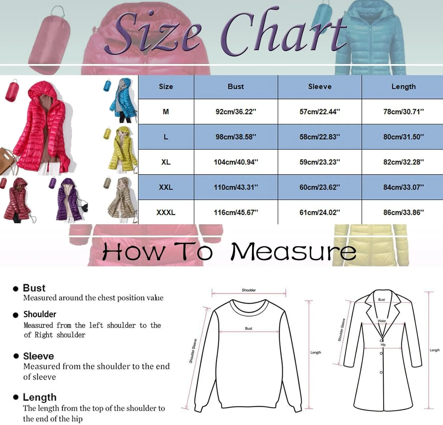 Women's Warm Winter Glossy Down Jacket Ultralight Long Down Outerwear Puffer Jacket Hooded Coat Padded Full-Zip Zip-Up with