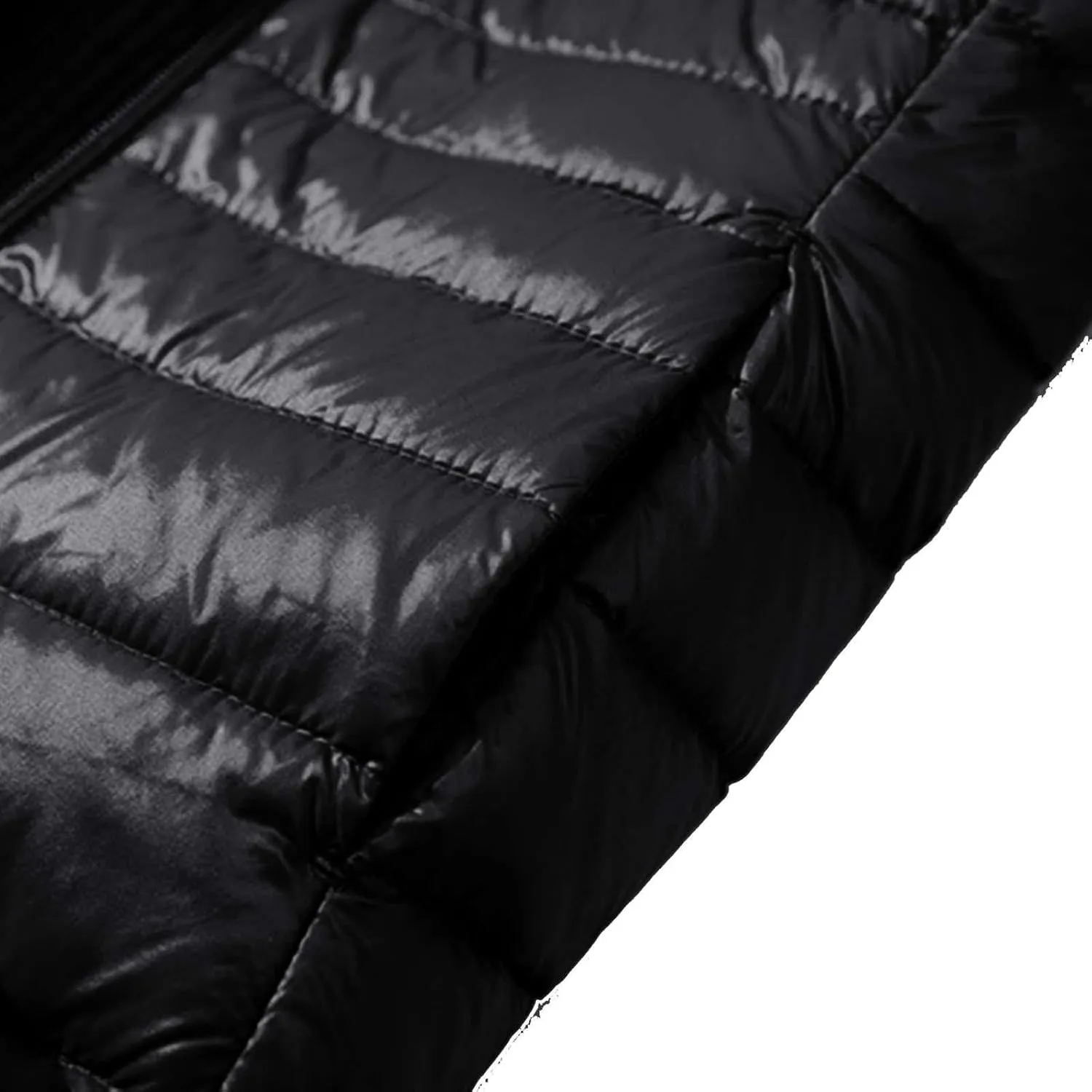 Women's Warm Winter Glossy Down Jacket Ultralight Long Down Outerwear Puffer Jacket Hooded Coat Thicken Padded with Hood