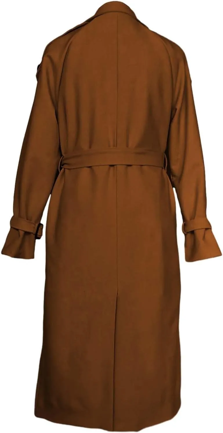 Womens Waterproow Trench Coat Winter Womens Jacket Lapel Slim Women'S Coat Fall Fashion Oversized Womens Winter