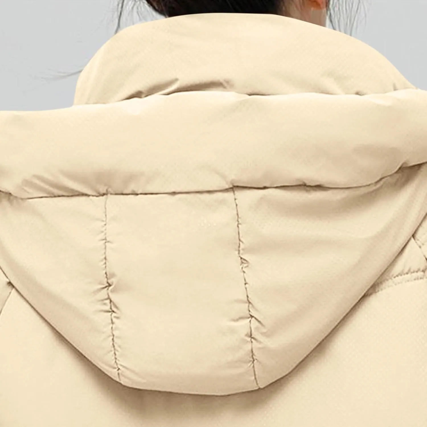 Womens Winter Coats Long Sleeve Puffer Jackets Stand Collar Down Coats Thicken Baggy Short Warm Coats with Pockets