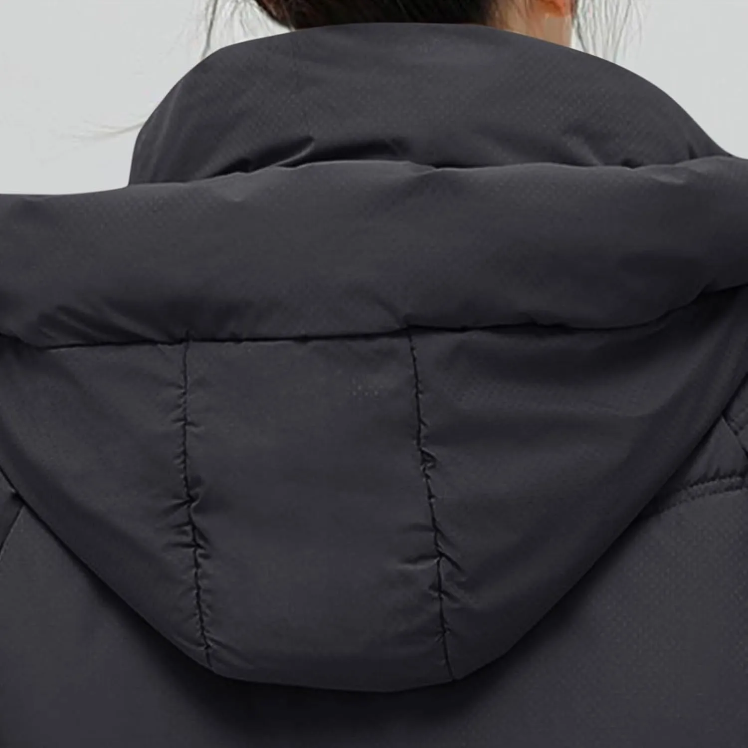 Womens Winter Coats Long Sleeve Puffer Jackets Stand Collar Down Coats Thicken Baggy Short Warm Coats with Pockets