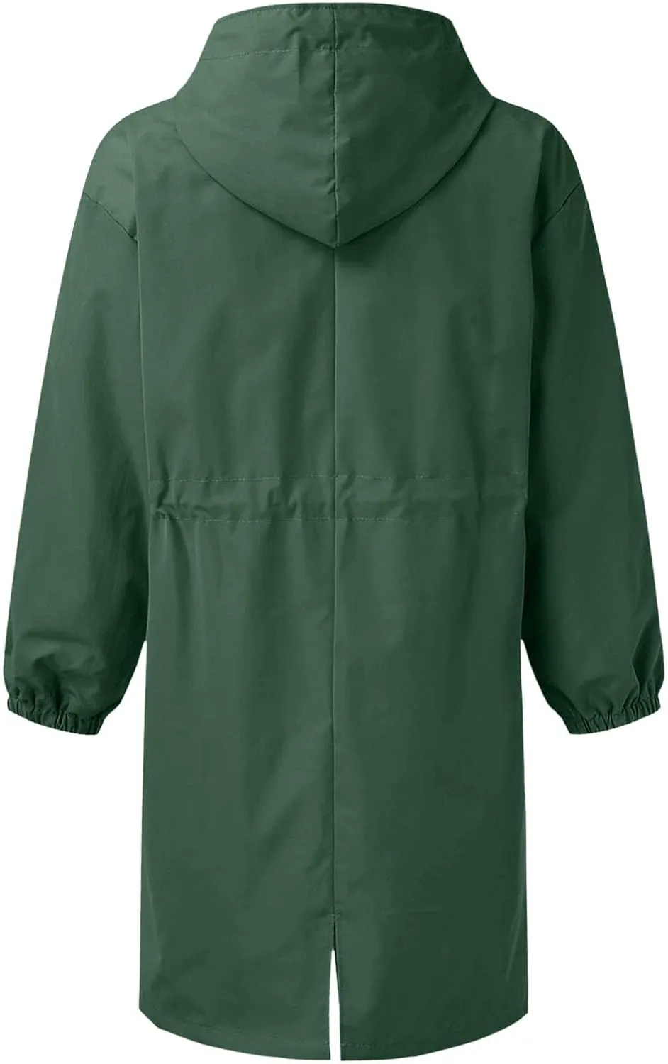Women's Winter Wool Mid-Long Coat Notch Lapel Single-Breasted Trench Coat Outwear