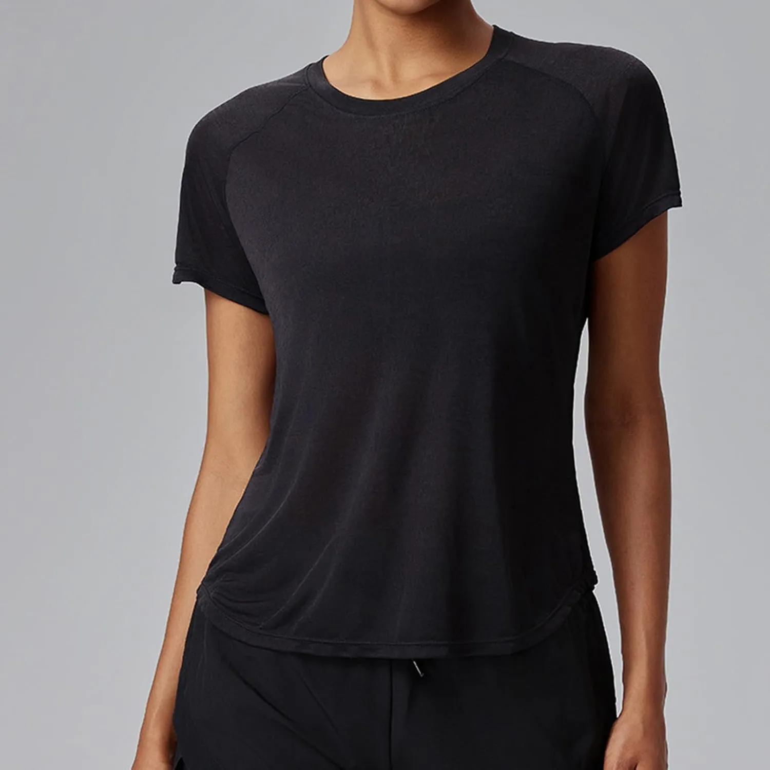 Women's Workout Shirts Short Sleeve Sports Tee Crew Neck Running Yoga Quick Dry Top 2025 Summer Vacation Blouses