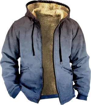 Ymosrh Men's Full Zip Hoodies Lightweight Up Hoodie Pullover Sweatshirts Casual Jacket Coat Hoodies Up, M-7XL