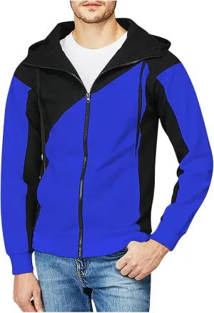 Ymosrh Men's Hoodies Casual Camouflage Sports Sweatshirt Long Sleeve Zipper Hooded Jacket Coat Hoodie, M-2XL
