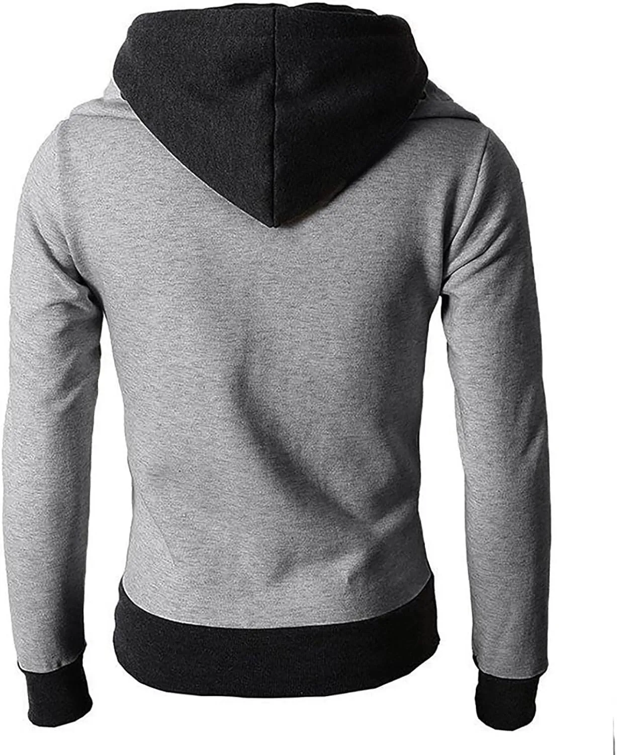 Ymosrh Men's Hoodies Hooded Zippered Sweater Casual Autumn Winter Jacket Sports Outdoor Clothing Hoodies, L-3XL