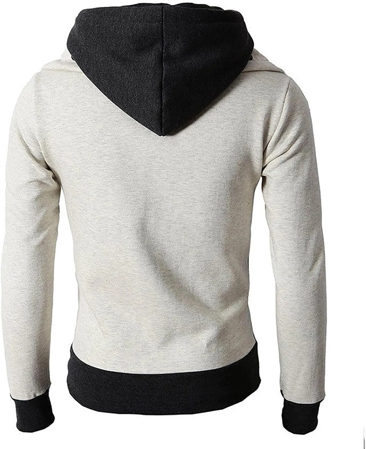Ymosrh Men's Hoodies Hooded Zippered Sweater Casual Autumn Winter Jacket Sports Outdoor Clothing Hoodies, L-3XL