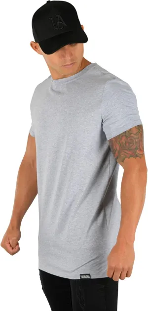 YoungLA Mens Minimalist Fitted T-Shirts | Long Drop Cut Tee | Workout Gym 411