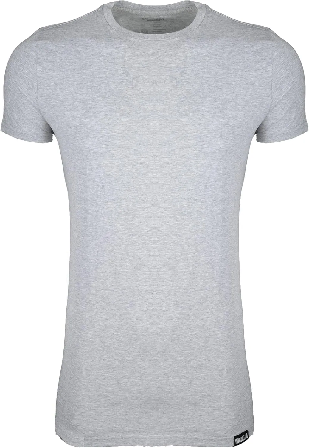 YoungLA Mens Minimalist Fitted T-Shirts | Long Drop Cut Tee | Workout Gym 411