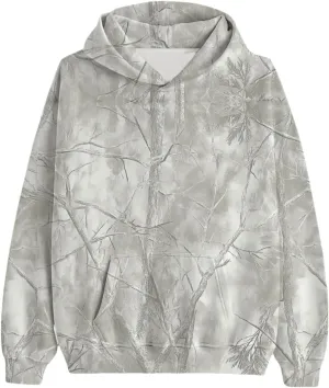 ZWRXW Womens Maple Leaf Camo Hoodie Cute Oversized Sweatshirts Graphic Print Pullover Hoodies Long Sleeve Tops with Pocket